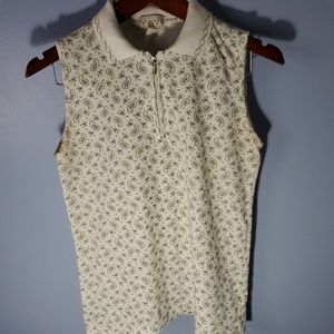 Vintage Cracked Wheat Woman Golf Shirt Size M Made In Canada